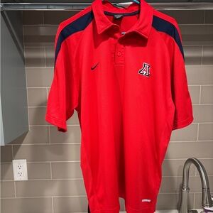 Y2K University of Arizona Nike Team Dri Fit Polo Size M Oversized